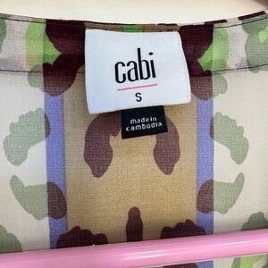 CAbi Multicolor Camouflage Top